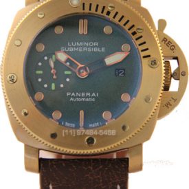 products panerai submersible ceramica gold green