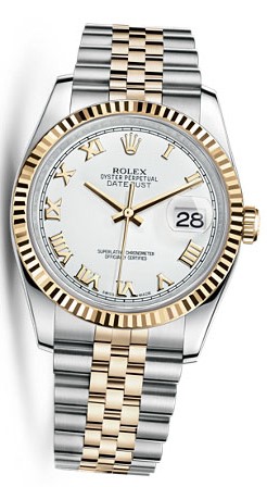 products relogio rolex date just gold white