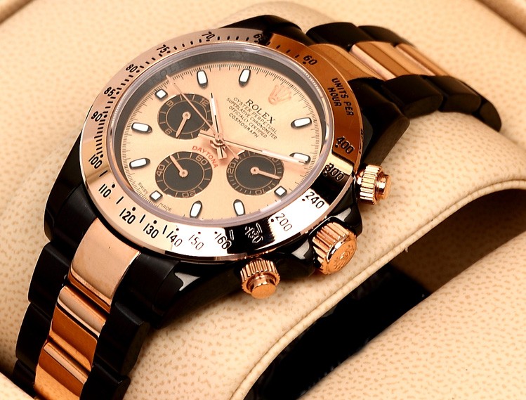 Réplicas de Relógio Rolex Daytona Black Gold Edition