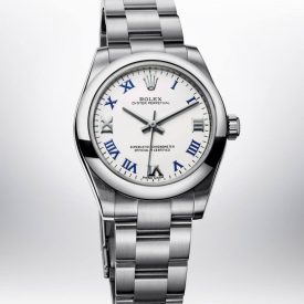 products rolex oyster perpetual white blue