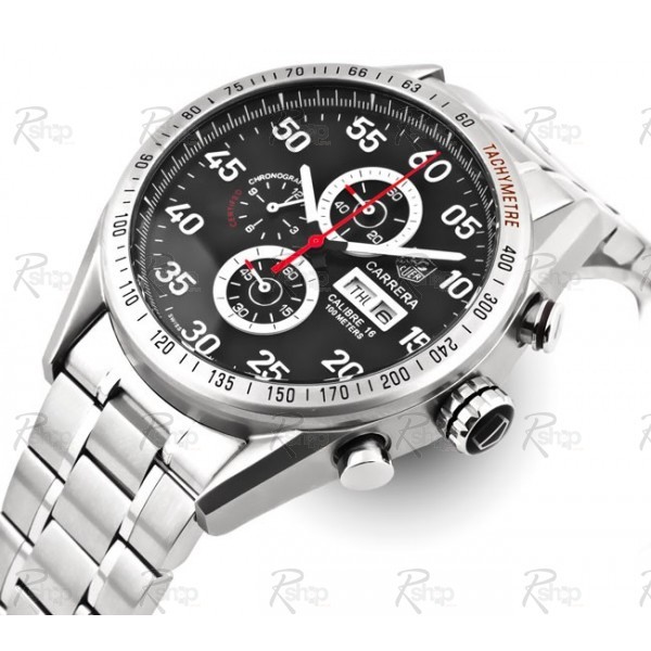 products tag heuer carrera calibre 16 day date black